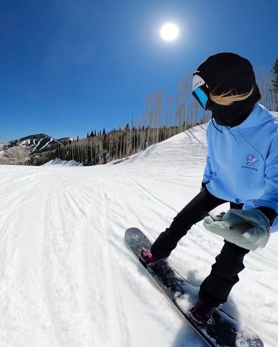 Northern Strides • Ice Blue Embroidered Hoodie